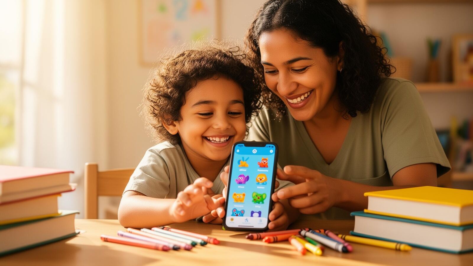 Familia disfrutando de actividades educativas de Club Niños